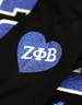 Zeta Phi Beta Sorority Long Sleeve Shirt- Founding Year-Heart-Black