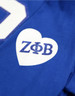 Zeta Phi Beta Sorority Long Sleeve Shirt- Founding Year-Heart-Blue