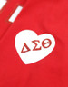 Delta Sigma Theta Sorority Long Sleeve Shirt- Founding Year-Heart-Red