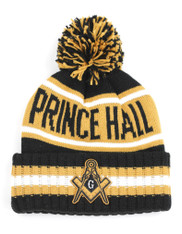 Prince Hall Mason Pom Beanie-Front