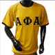 Alpha Phi Alpha Fraternity Ringer T-shirt-Gold