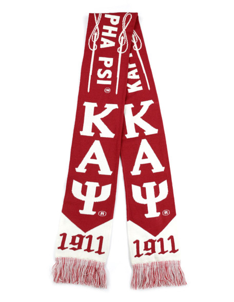 Kappa Alpha Psi Fraternity Scarf-Crimson/White 