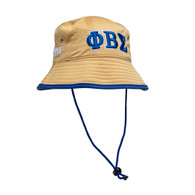 Phi Beta Sigma Fraternity Bucket Hat-Khaki