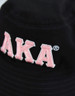 Alpha Kappa Alpha AKA Bucket Hat- Reversible-Black/Pink