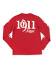 Kappa Alpha Psi Fraternity Long Sleeve Shirt-English Spelling-Crimson 