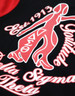 Delta Sigma Theta Sorority Fleece Jacket-Black/Red