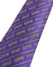 Omega Psi Phi Fraternity Necktie- Three Greek Letters-Purple