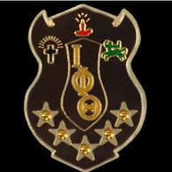 Iota Phi Theta Fraternity Lapel Pin with Stones