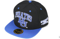 Hampton University Snapback Hat-Black-Front