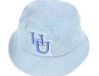Hampton University Bucket Hat- Light Blue Denim