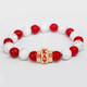 Kappa Alpha Psi Fraternity Natural Stone Bead Bracelet – Red & White