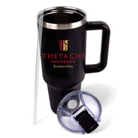 Theta Chi Fraternity Stainless Steel Tumbler with Handle