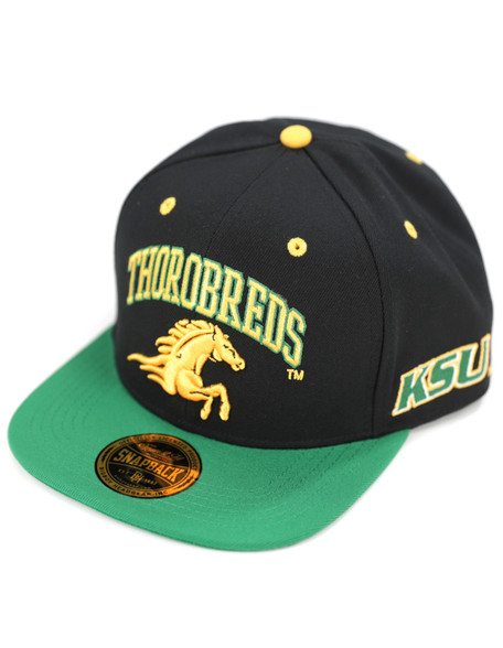 Kentucky State University Snapback Hat-Black-Front