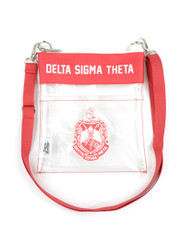 Delta Sigma Theta Sorority Clear Cross Body Bag