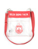 Delta Sigma Theta Sorority Clear Cross Body Bag