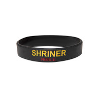 Shriner Silicone Bracelet- Black