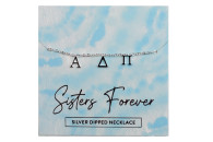 Alpha Delta Pi ADPI Sorority Sisters Forever Necklace- Silver