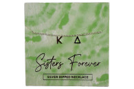 Kappa Delta Sorority Sisters Forever Necklace- Silver