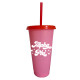 Alpha Phi Sorority- Set of 4- Glitter Color Changing Cups