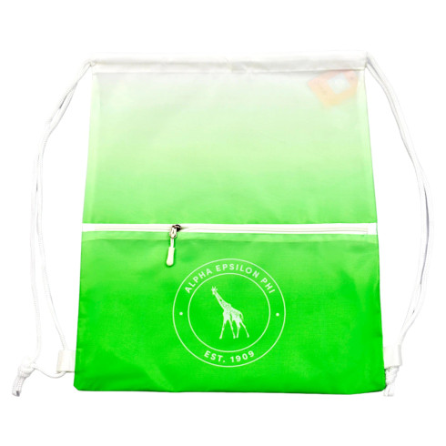 Alpha Epsilon Phi AEPHI Sorority Drawstring Backpack- Ombre