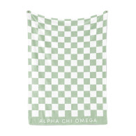  Alpha Chi Omega Sorority Checkered Blanket
