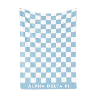Alpha Delta Pi ADPI Sorority Checkered Blanket