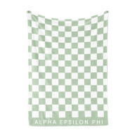 Alpha Epsilon Phi AEPHI Sorority Checkered Blanket