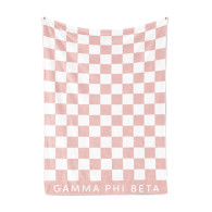 Gamma Phi Beta Sorority Checkered Blanket