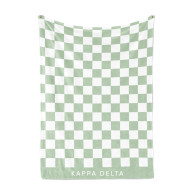 Kappa Delta Sorority Checkered Blanket