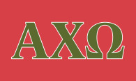 Alpha Chi Omega Sorority Flag-Greek Letters 