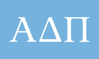 Alpha Delta Pi ADPI Sorority Flag- Greek Letters 