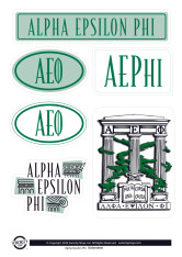 Alpha Epsilon Phi AEPHI Sorority Stickers- Brand Focus