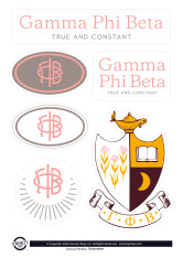 Gamma Phi Beta Sorority Stickers- Brand Focus