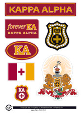 Kappa Alpha Order Fraternity Sticker Sheet