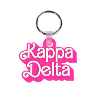 Kappa Delta Sorority Keychain- Retro Dolly Sorority Name Design 