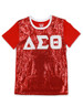 Delta Sigma Theta Sorority Sequin Shirt- Red