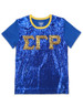 Sigma Gamma Rho SGRHO Sorority Sequin Shirt-Blue