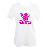 Alpha Chi Omega Sorority T-Shirt- Retro Dolly 