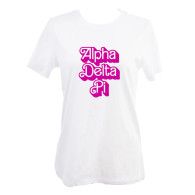 Alpha Delta Pi ADPI Sorority T-Shirt- Retro Dolly 