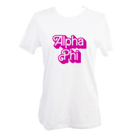 Alpha Phi Sorority T-Shirt- Retro Dolly 