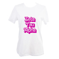Zeta Tau Alpha ZTA Sorority T-Shirt- Retro Dolly 