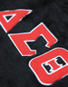 Delta Sigma Theta Sorority Faux Fur Bag- Black