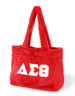 Delta Sigma Theta Sorority Faux Fur Bag- Red