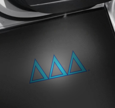 Delta Delta Delta Tri-Delta Sorority LED Car Door Light- Set of 2
