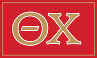 Theta Chi Fraternity Flag-Greek Letters