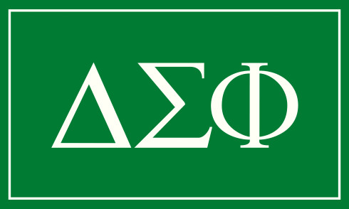 Delta Sigma Phi Fraternity Flag-Greek Letters 