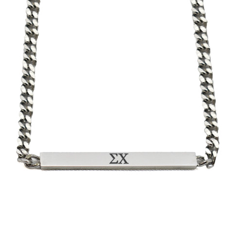 Sigma Chi Fraternity Necklace- Greek Letters Pendant 
