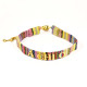 Alpha Chi Omega Sorority Woven Bracelet- Multi-Color Design