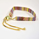Alpha Chi Omega Sorority Woven Bracelet- Multi-Color Design