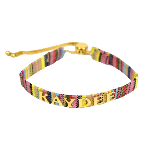 Kappa Delta Sorority Woven Bracelet- Multi-Color Design